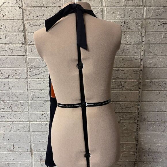 Lands End Womens Solid Ruched Slimming Halter Tankini Swim Top Size 8 NWT - Picture 5 of 9